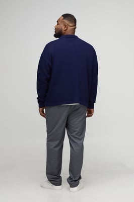 Plus Straight Fit Tailored Trousers
