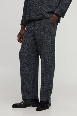 Relaxed Fit Boucle Tailored Trouser