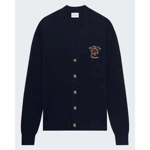 Drole De Monsieur Heren le cardigan slogan rose