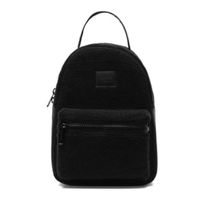 Herschel nova small black sherpa rugtas -