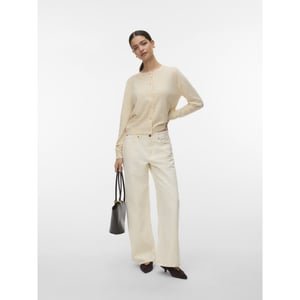 Vero Moda vmmarina pointelle ls o-n cardigan 10340111 birch
