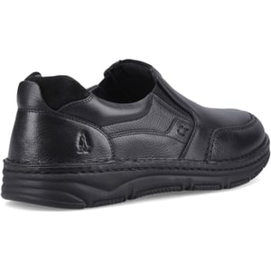 Hush Puppies Franco Slip on Leather Men's Black Loafers