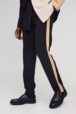 Slim Fit Panel Tailored Trouser