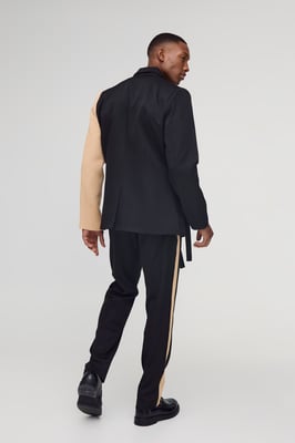Slim Fit Panel Tailored Trouser