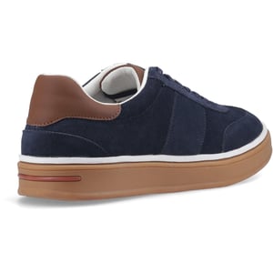 Hush Puppies Carlos Suède Leren Heren Sneakers in Marineblauw