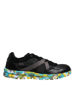 Dolce & Gabbana Zwarte Polyester Lage Heren Sneakers Schoenen
