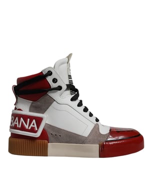 Dolce & Gabbana Multicolor Leren Hoge Sneakers Schoenen