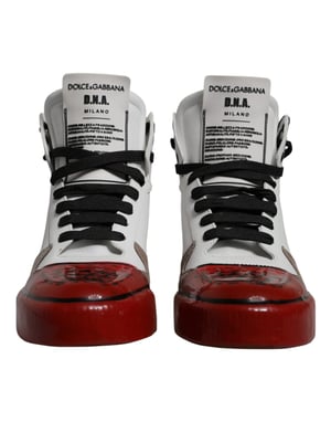 Dolce & Gabbana Multicolor Leren Hoge Sneakers Schoenen