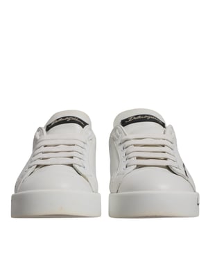 Dolce & Gabbana Vita Blå Logotyp Portofino Sneakers Skor