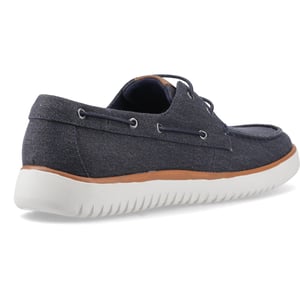 Hush Puppies Daniel Canvas Canvas Men's Navy Boat Shoes