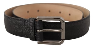 Dolce & Gabbana Zwarte Kalfslederen Bruine Achterband Belt