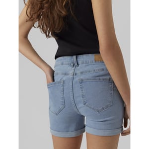 Vero Moda Vmluna mr fold shorts mix ga noos blue denim