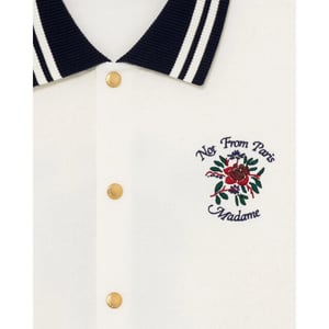 Drole De Monsieur Heren chemise piquée slogan rose