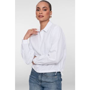 Geisha 63050-14 010 blouse jacket off-white/blue