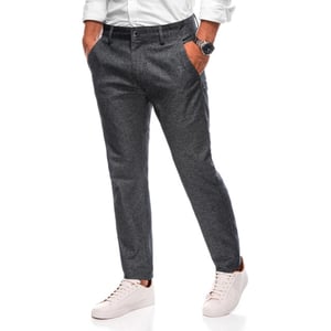 Edoti Style italia herenbroek chino donker grijs stijvol lengte 33