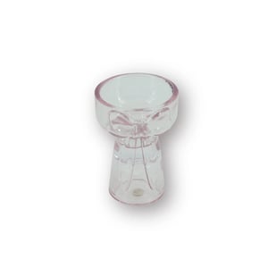 House Vitamin Candle- and tealightholder bow pink 7,5x9,5cm