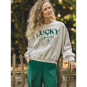 Looxs Revolution Lxs pantalon wide leg clover green voor dames in de kleur