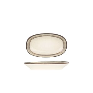 Bonna Serveerschaal cortado porselein 19x11 cm set van 2
