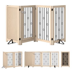4goodz Opvouwbaar veiligheidshek voor huisdieren 205 cm breed en 90 cm hoog