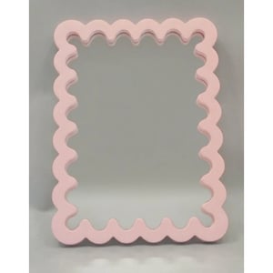 House Vitamin Mirror wavey light pink mdf 24x33x1.5cm