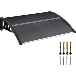 4goodz Deurluifel afdak 75x100 cm overkapping polycarbonaat -
