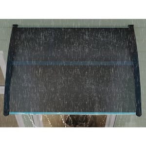 4goodz Deurluifel afdak 75x100 cm overkapping polycarbonaat -