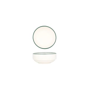 Rinart Serveerschaal green edge porselein 10 cm (200cc) set van 2