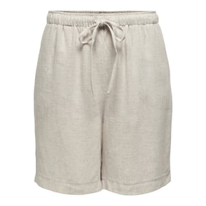 Only Onlsiesta mw pull-up lin bl shorts zand