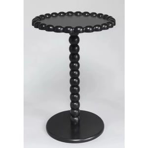 House Vitamin Side table round black mdf 38x55cm
