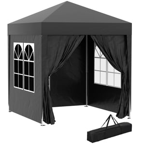 4goodz Outsunny partytent 2x2 m opvouwbaar met 4 zijwanden -
