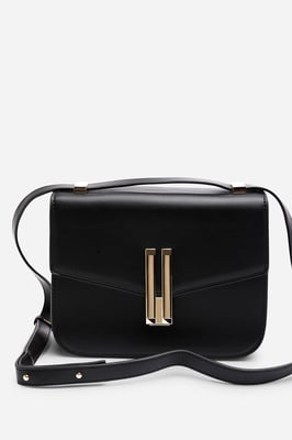 Where's That From Womens 'Delrio' Gold Clasp Cross Body Tofu Bag