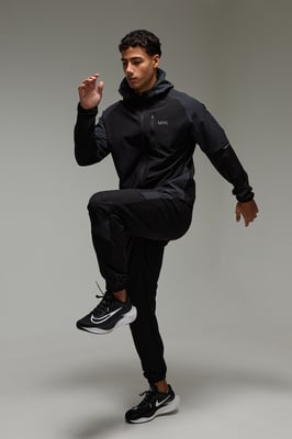 Man Active Colour Block Stretch Woven Regular Fit Tracksuit