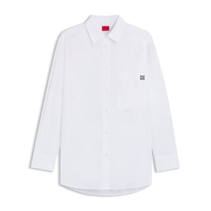 Women's Hugo Oversized-Fit Blouse in White
