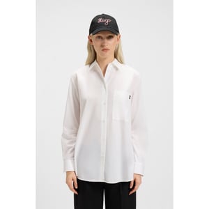 Women's Hugo Oversized-Fit Blouse in White