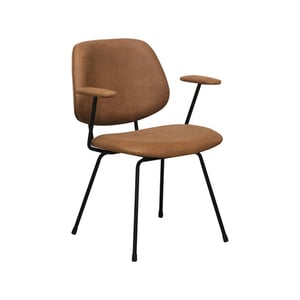 Label51 Eetkamerstoel rivano cognac 62x82x58 cm set van 2