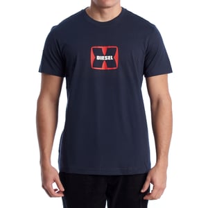 Herr Slim Fit T-shirt med Korta Ärmar A03848_RPATI