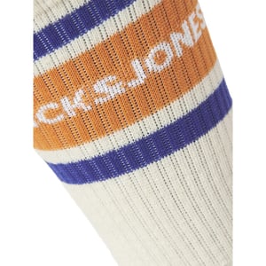 Jack & Jones Heren sportsokken jacnice tennissokken 3-pack crémewit