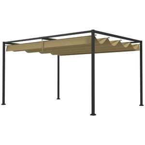 4goodz Outsunny robuuste pergola van metaal en kunststof, uv- en waterafstotend