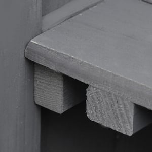 4goodz Tuinkast dubbele deuren en deksel 43x74x88 cm -
