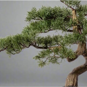 Kopu ® bonsai boompje ceder ca. 40x40 cm in een zwarte plastic pot