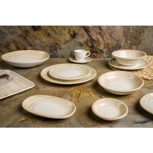 Bonna Serveerschaal patera porselein 9 cm (50cc) set van 6
