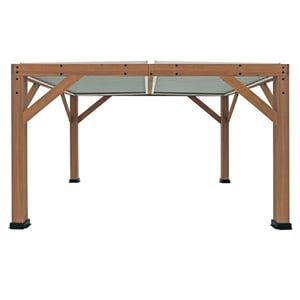 Westmann Cederhouten prieel pergola met lamellendak karl 396x335 cm