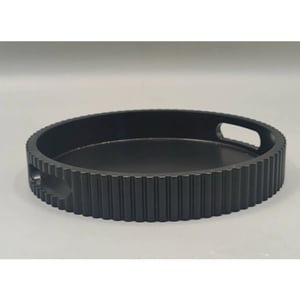 House Vitamin Tray/plateau round mdf black 25.5x4x25.5cm