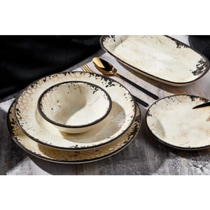 Rinart Serveerschaal mega porselein 25x15 cm set van 2