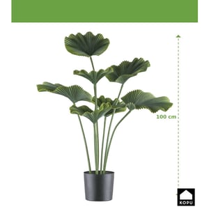 Kopu ® kunstplant palmblad 100cm in pot groen
