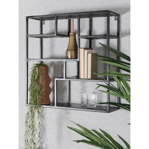 Home67 Wandkast huub mangohout 73 x 73 x 21 cm