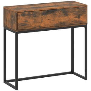 4goodz Sidetable console tafel industrial 30x80x76 cm /zwart