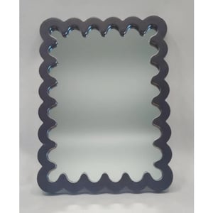 House Vitamin Mirror wavey black mdf 24x33x1.5cm