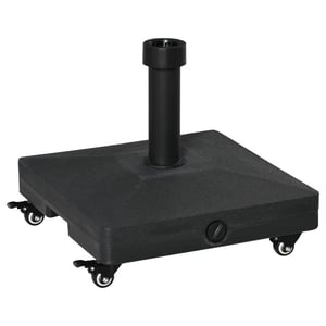 4goodz ® outsunny 20 kg vulbare parasolvoet met wielen 38/48mm