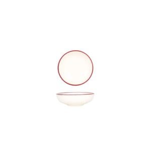 Bonna Serveerschaal linea burgundy porselein 10 cm set van 2